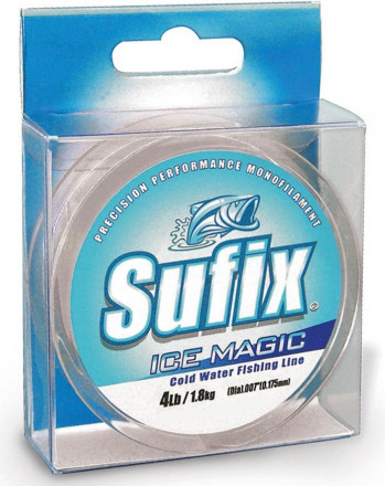 Леска зимняя SUFIX Ice Magic Clear 50m, 0,115