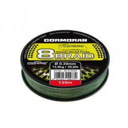 Леска плетеная CORMORAN Corastrong PE 8-Braid 0.18 135м