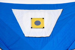 Палатка Куб CONDOR зимняя утепленная 2,2 х 2,2 х 2,15 синий/белый