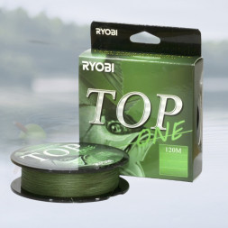 Шнур Ryobi TOP PE4X-120M 0.6/d-0.128mm Dark green